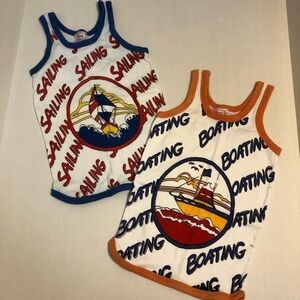 Vintage boating and sailing tanks